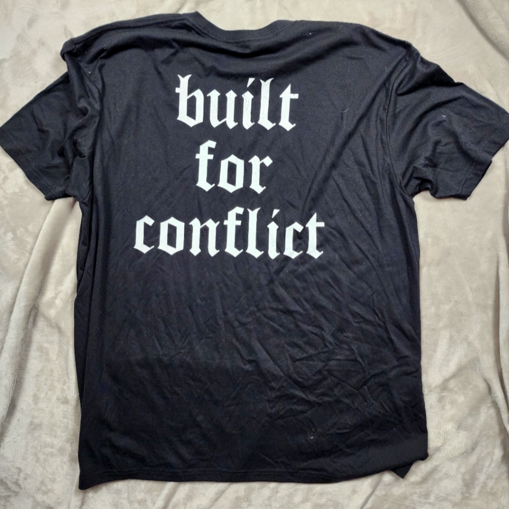 Built for Conflict Greatness Only Tshirt Black 3XL